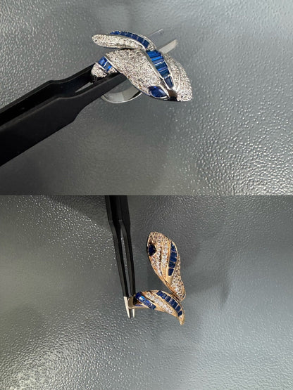 [Rose Tomorrow]BRAND NEW LUXURY BLUE SNAKE RING
