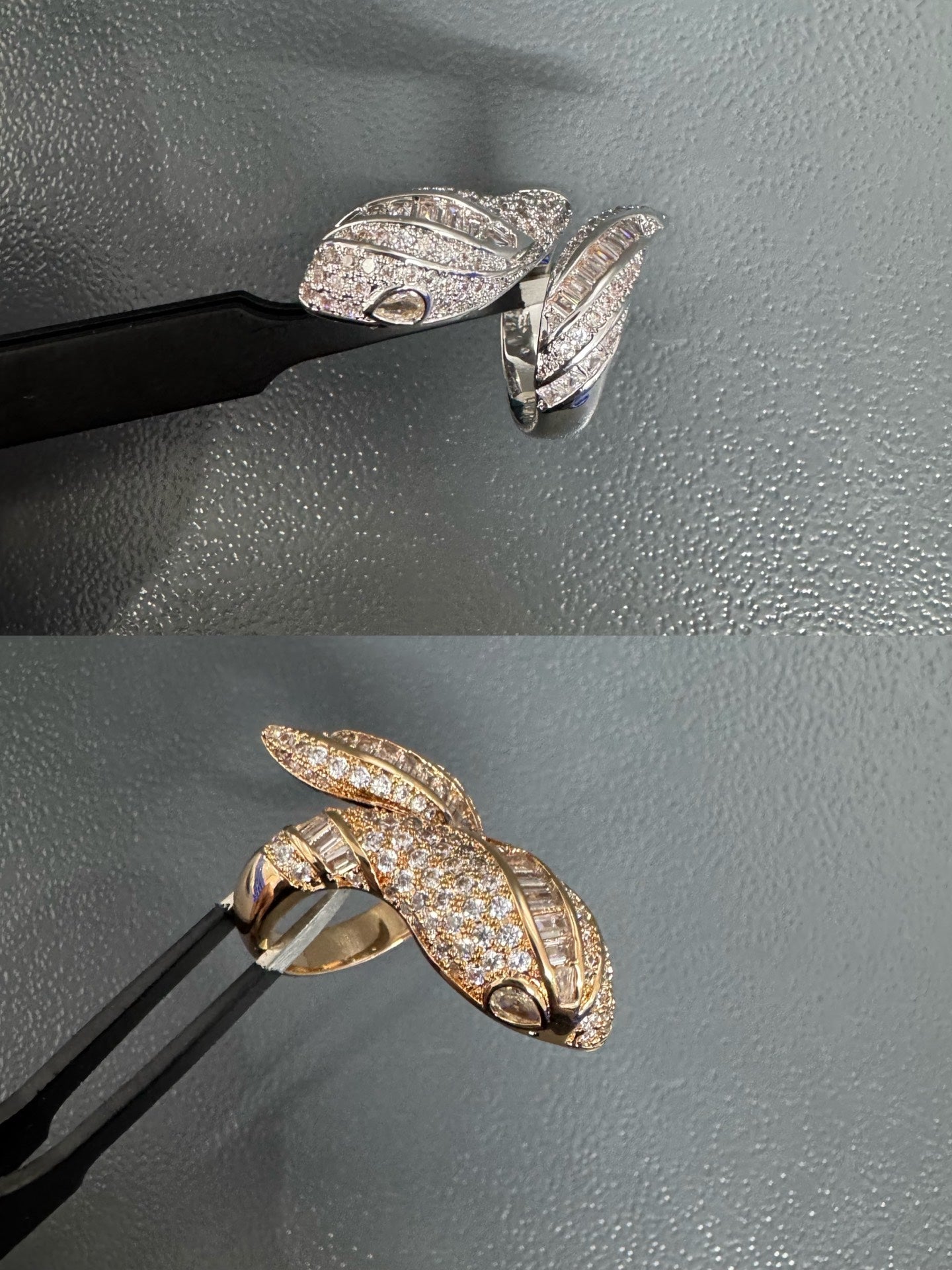 [Rose Tomorrow]BRAND NEW LUXURY SILVER SNAKE RING