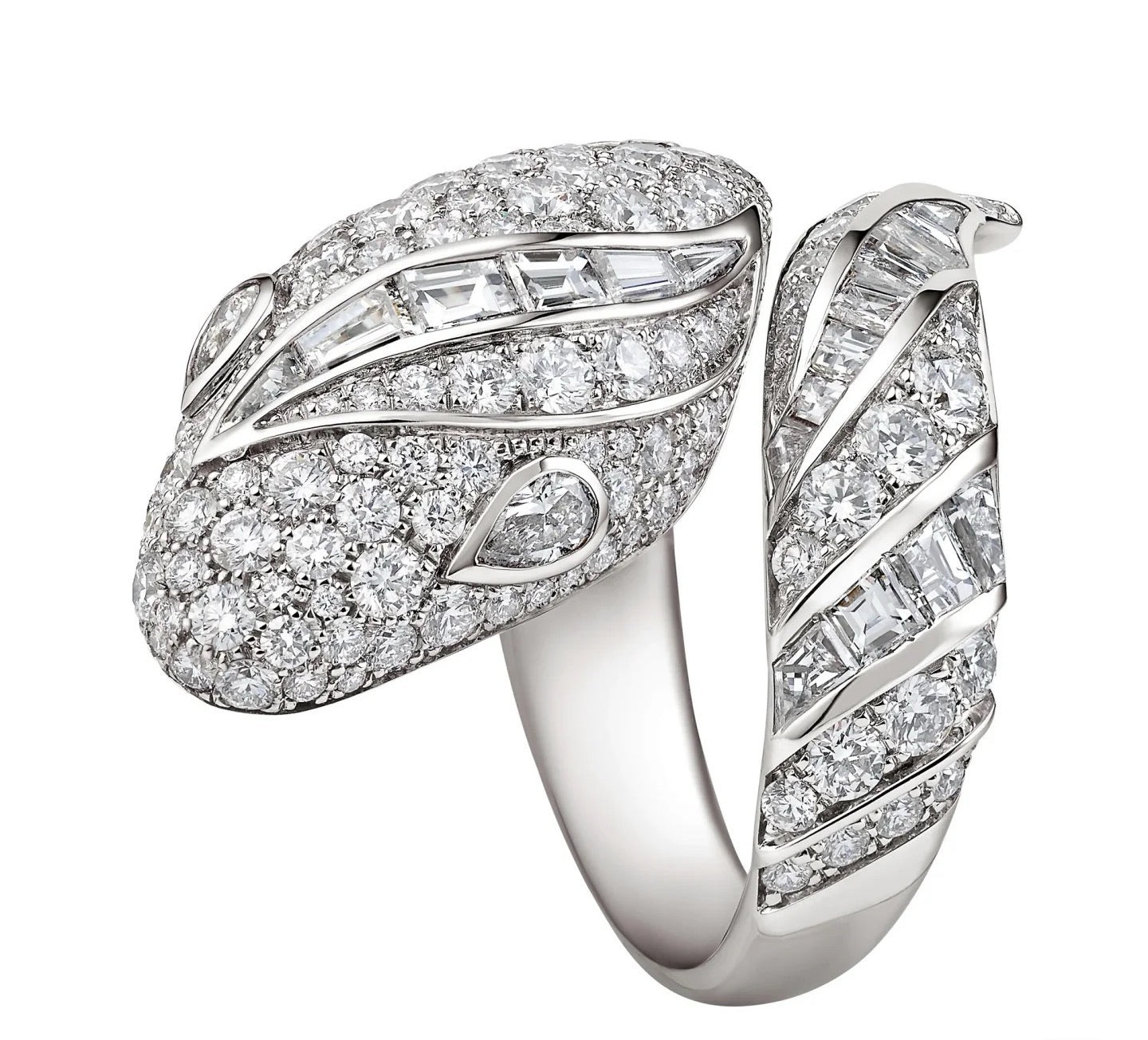 [Rose Tomorrow]BRAND NEW LUXURY SILVER SNAKE RING