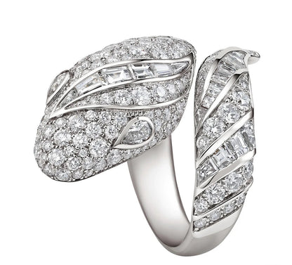 [Rose Tomorrow]BRAND NEW LUXURY SILVER SNAKE RING