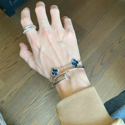 [Rose Tomorrow]CLOVER 5 MOTIF PIETERSITE BRACELET COLLECTION