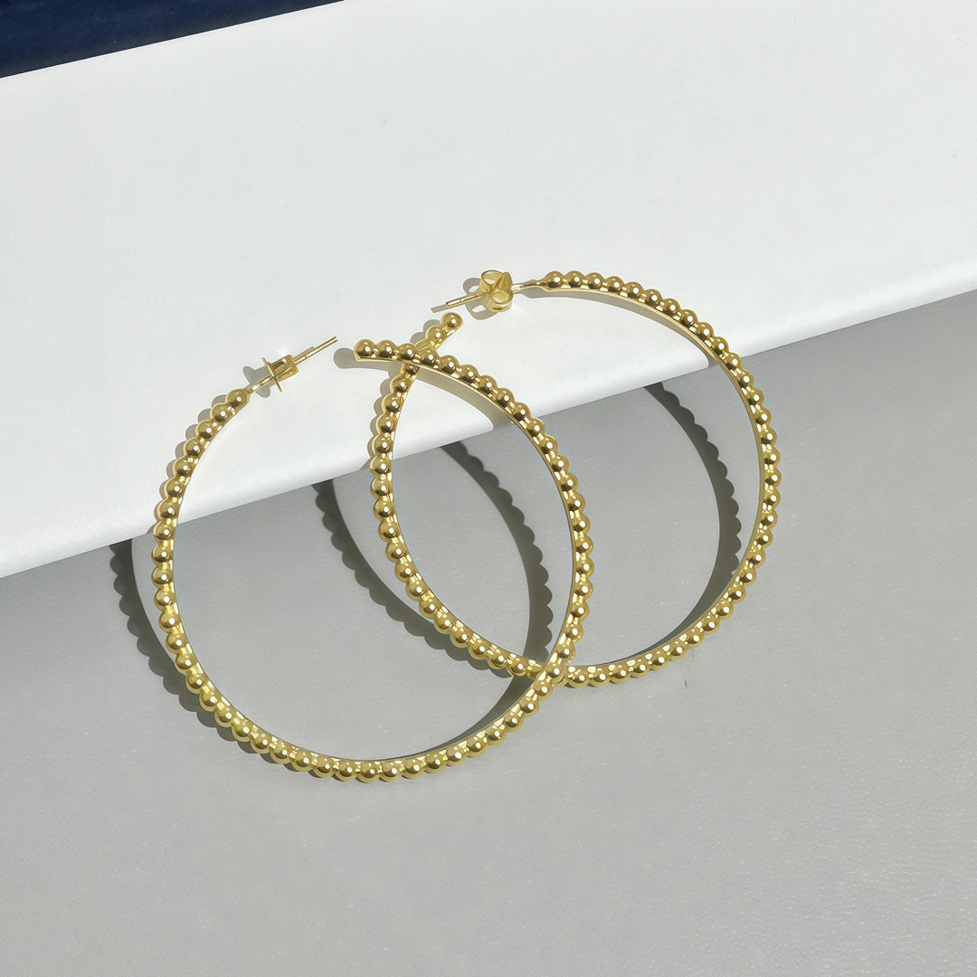 [Rose Tomorrow] SMOOTH BEAD STUD EARRINGS
