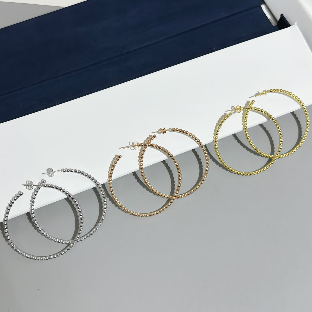 [Rose Tomorrow] SMOOTH BEAD STUD EARRINGS