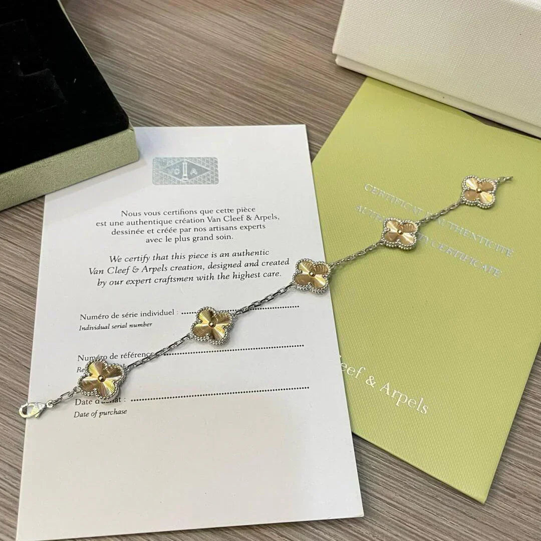 [Rose Tomorrow] CLOVER 5 MOTIF LASER BRACELET COLLECTION