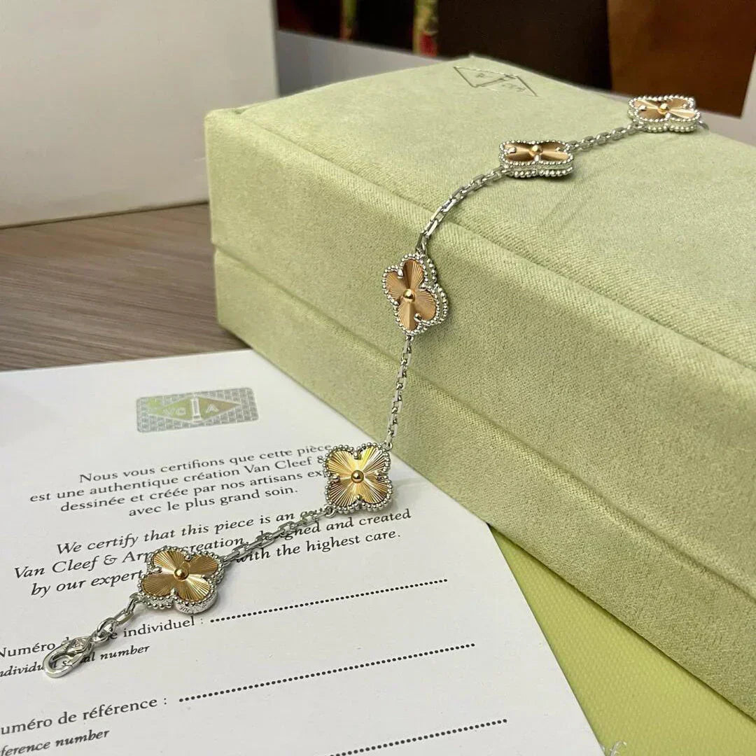 [Rose Tomorrow] CLOVER 5 MOTIF LASER BRACELET COLLECTION