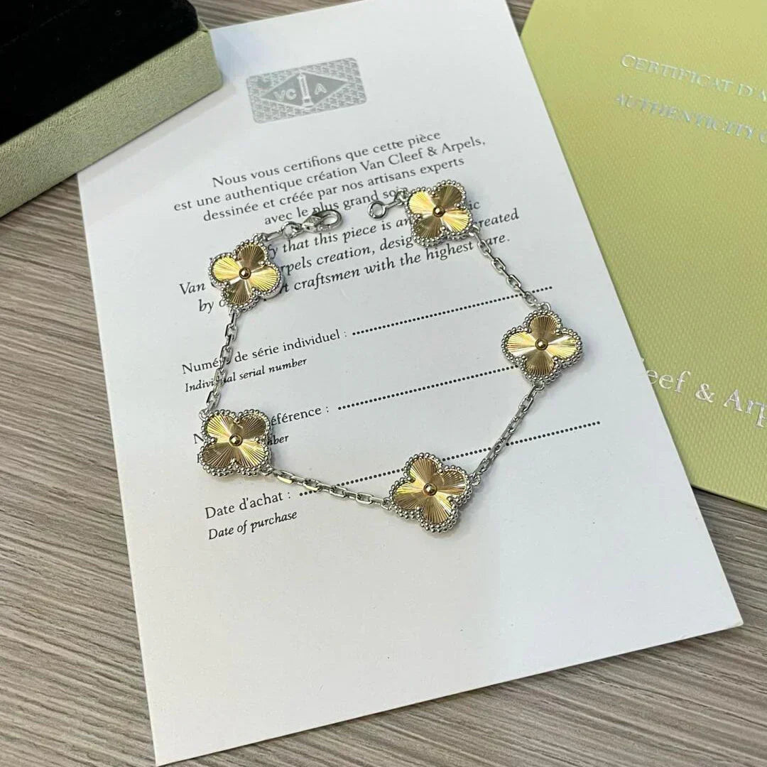 [Rose Tomorrow] CLOVER 5 MOTIF LASER BRACELET COLLECTION
