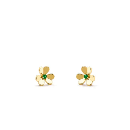 [Rose Tomorrow]FRIVOLE  FLOWER MALACHITE EARRINGS