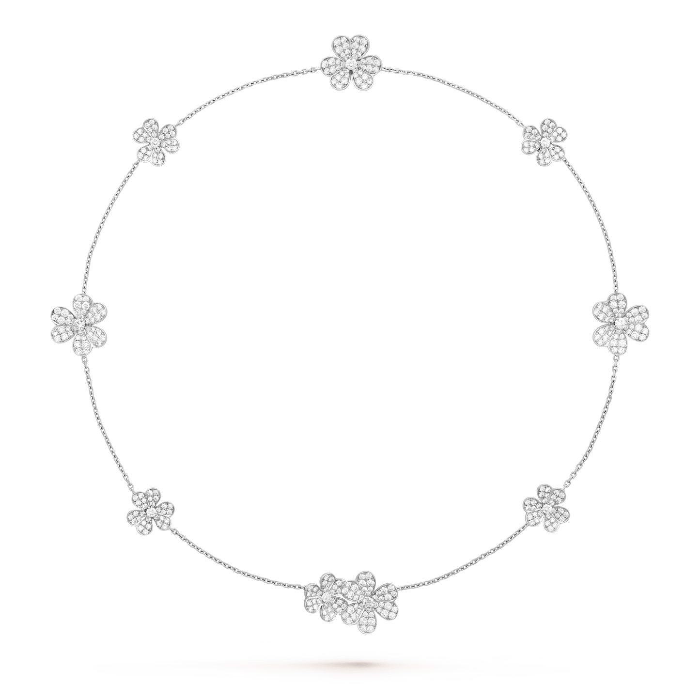 [Rose Tomorrow]FRIVOLE SILVER 9 FLOWERS NECKLACE