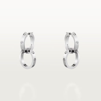 [Rose Tomorrow]LOVE 3.3MM DANGLE EARRINGS