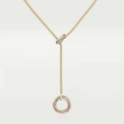 [Rose Tomorrow]TRINITY DIAMONDS NECKLACE
