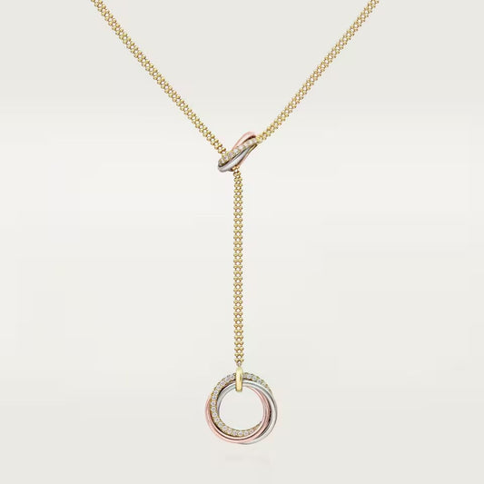 [Rose Tomorrow]TRINITY DIAMONDS NECKLACE