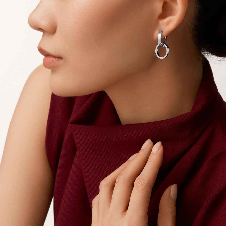 [Rose Tomorrow]LOVE 3.3MM DANGLE EARRINGS